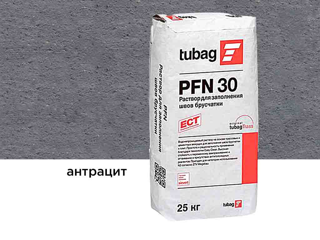 Раствор для заполнения швов брусчатки tubag PFN30 антрацит, 25 кг