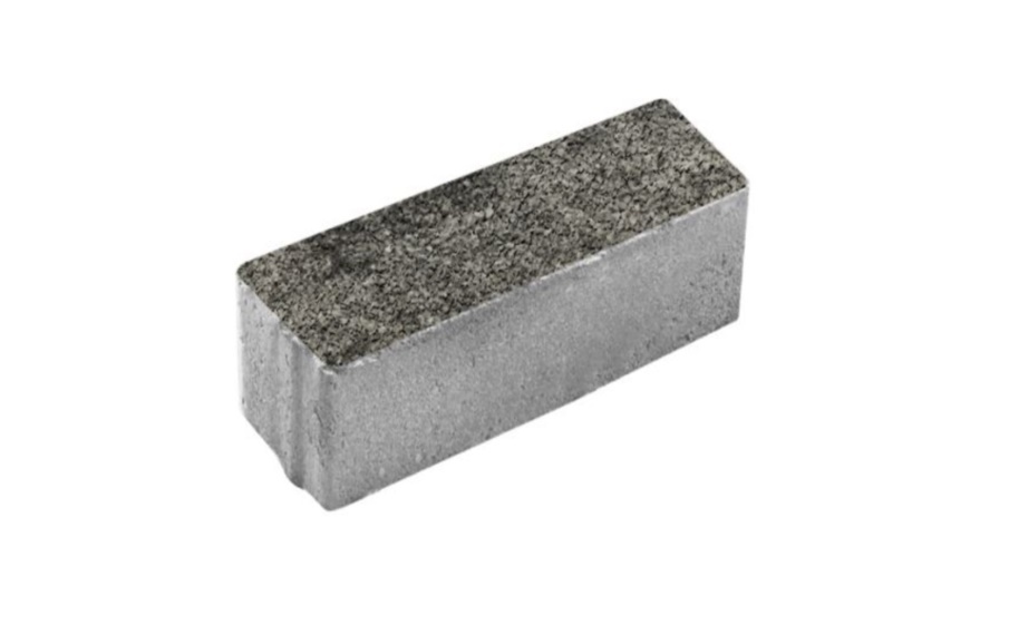 Плитка тротуарная Паркет Б.16.Псм.8 листопад гранит антрацит, комплект 6 шт, толщина 80 мм