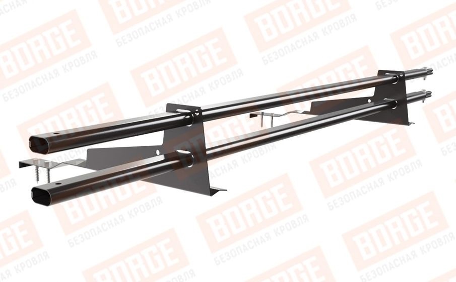 Снегозадержатель трубчатый Borge для черепичной кровли оцинкованный RR 32, 1,5 м