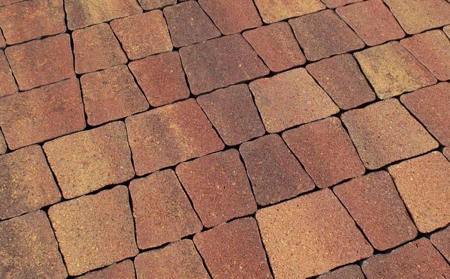 Плитка тротуарная Антик Б.3.А.6 листопад гладкий осень, комплект 5 шт, толщина 60 мм