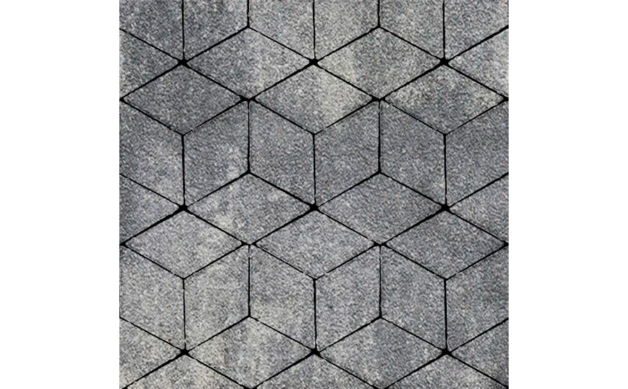 Плитка тротуарная SteinRus Полярная звезда Б.5.Ф.8 Native, ColorMix Актау, 200*200*80 мм