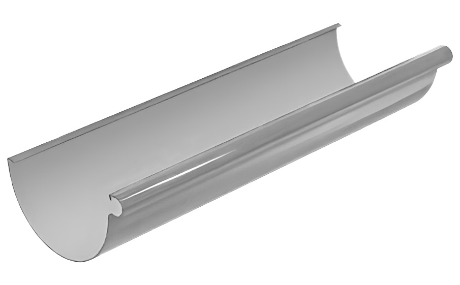 Желоб водосточный BRAAS, 3 м, 150/100 мм, ПВХ, графит