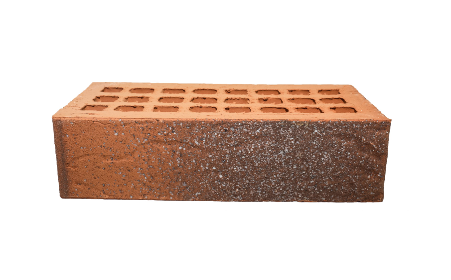 Кирпич облицовочный Губский КЗ, галерас, морковный, ангобированный, 250*120*65 мм