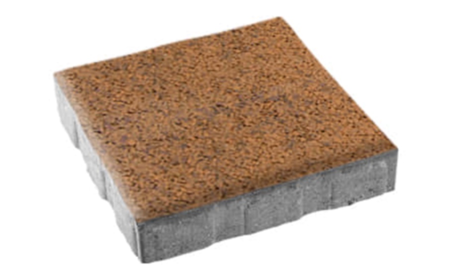 Плитка тротуарная Квадрат Б.7.К.8 листопад гладкий арабская ночь, 600*600*80 мм