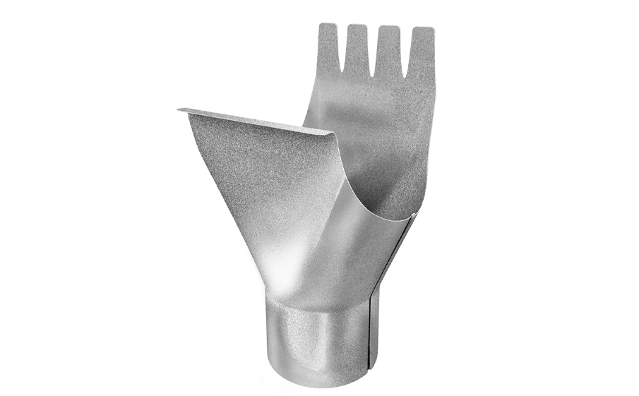 Воронка желоба Optima, D 150/100 мм, Zn