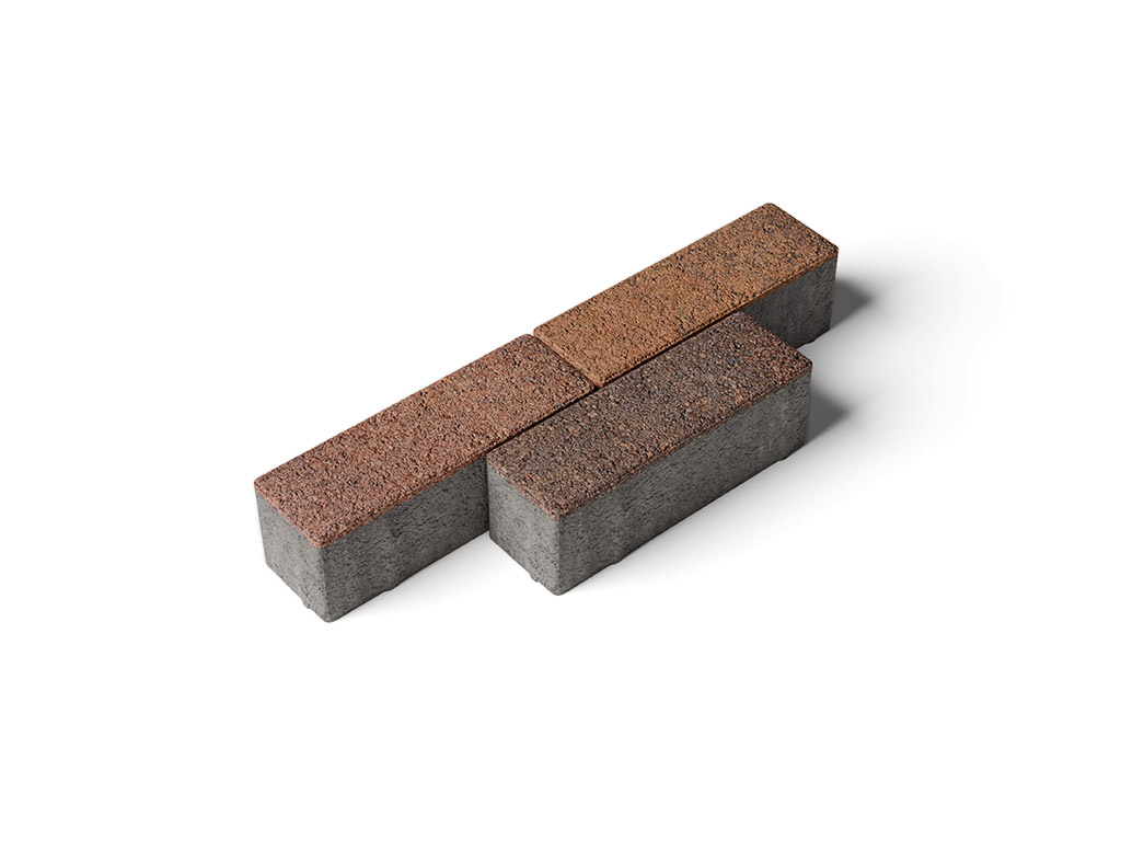 Плитка тротуарная Паркет Б.4.П.6 листопад гранит арабская ночь, 180*60*60 мм