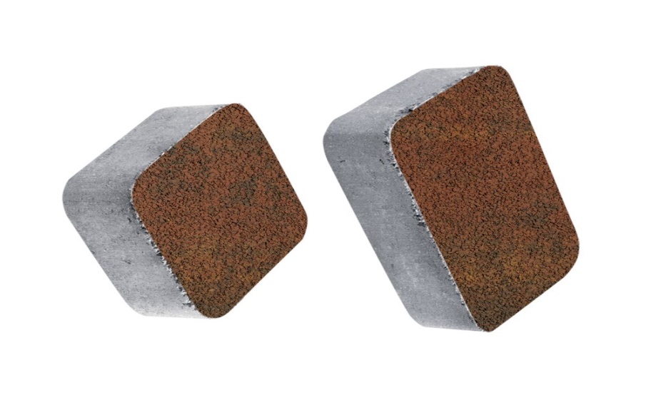 Плитка тротуарная Классико А.1.КО.4 листопад гранит арабская ночь, комплект 2 шт, толщина 40 мм