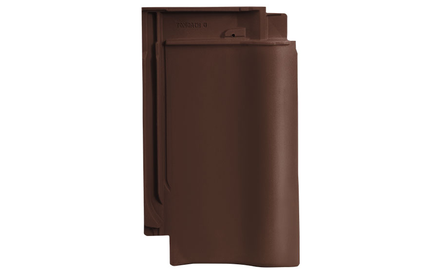 Керамическая черепица рядовая TONDACH Rumba brown engobe, коричневый ангоб