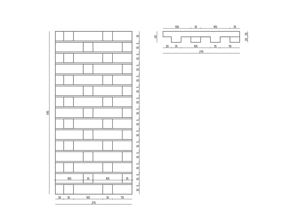 Фасадная панель LTS CHESS max (ЧЕС макс) Камчатка, 595*275*40 мм