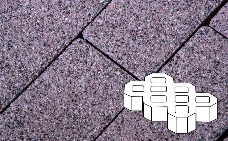 Плитка тротуарная Готика Premium Gold, Экопарковка Б.6.ГР.10, №20, 600*400*100 мм