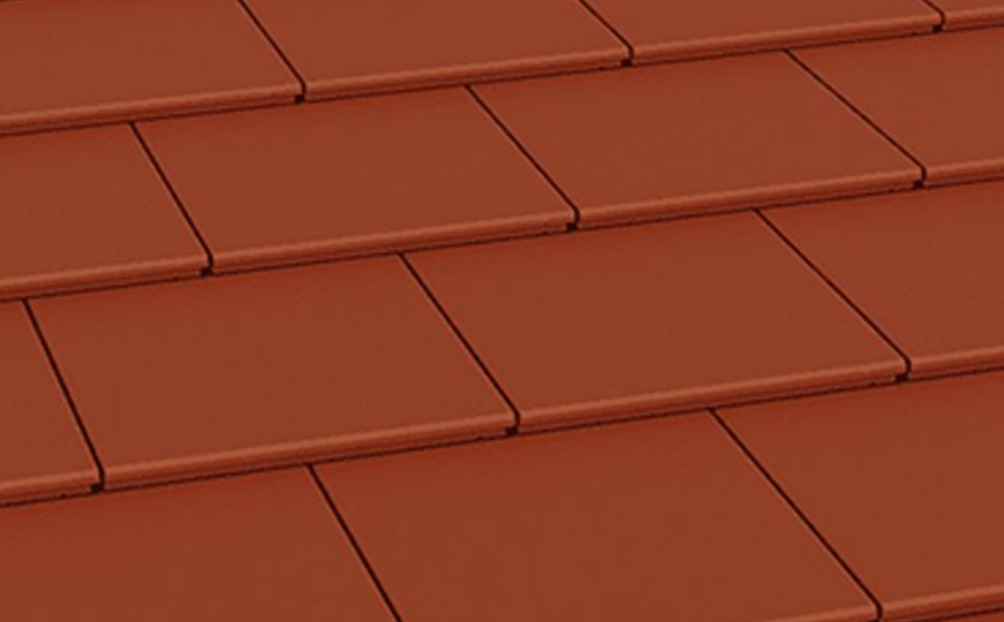 Цементно-песчаная рядовая черепица BRAAS Тегалит красная