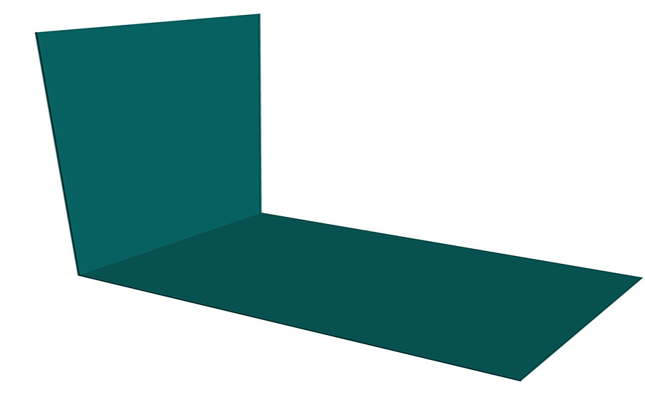 Планка снегозадержания Grand Line усиливающая, 0,45, PE RAL 5021, 3 м