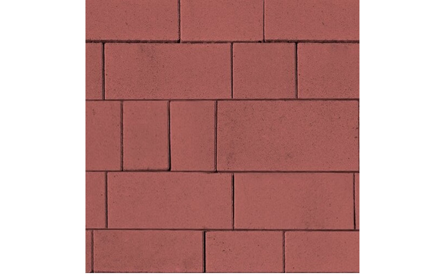 Плитка тротуарная SteinRus Инсбрук Тироль Б.4.Псм.6, гладкая, красный, толщина 60 мм