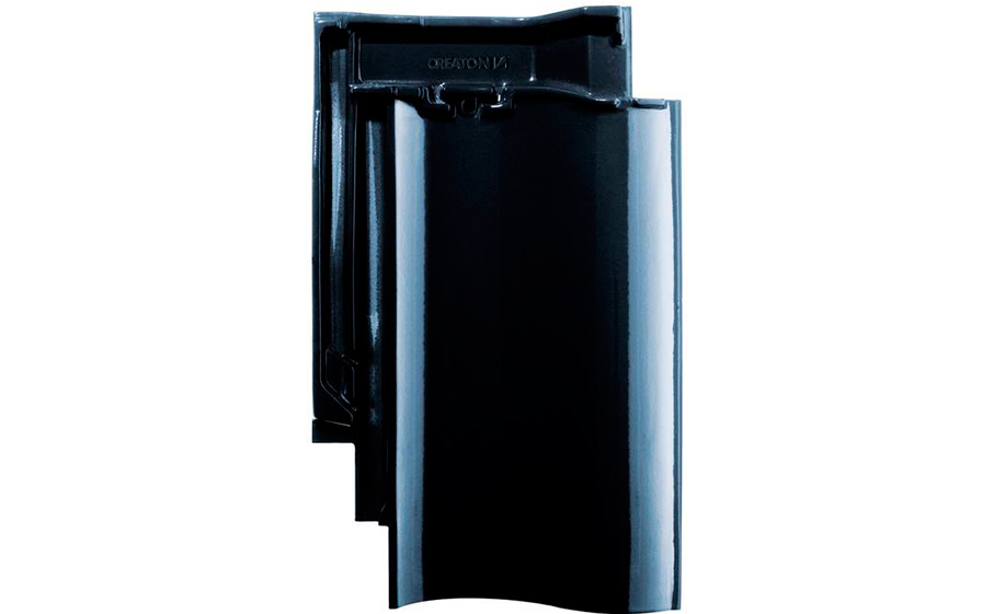 Керамическая черепица рядовая CREATON Sinfonie Noblesse черный глазурь