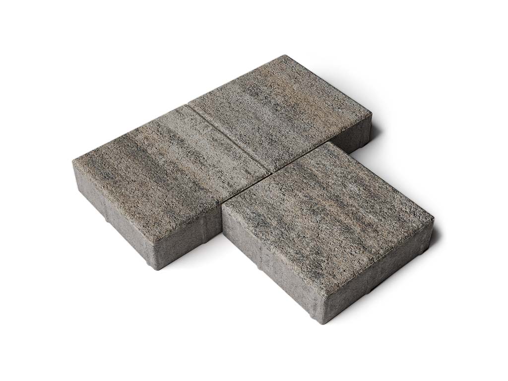 Плитка тротуарная Квадрат Б.2.К.6 листопад гранит старый замок, 200*200*60 мм