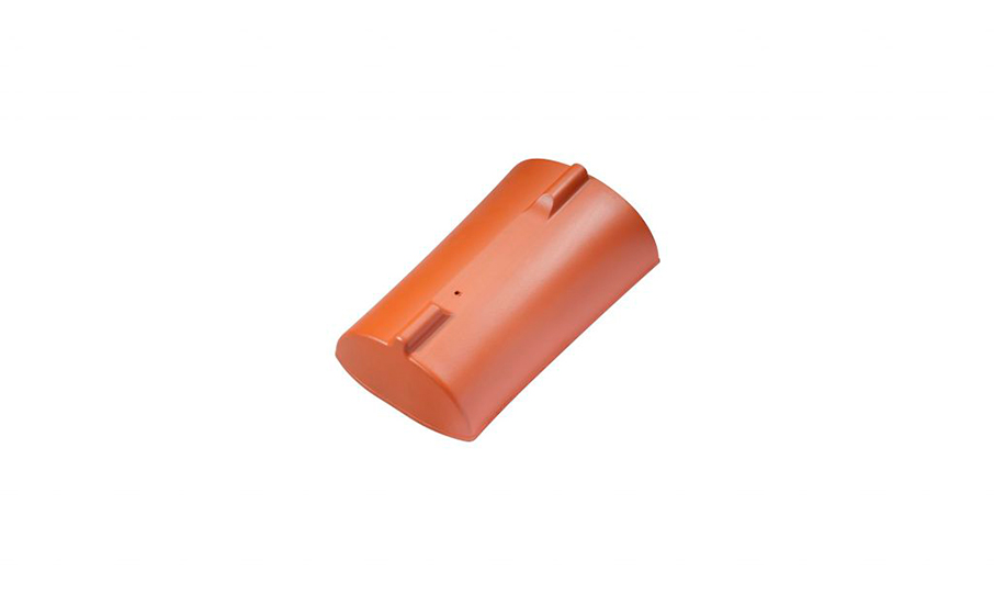 Керамическая черепица конечная коньковая Jacobi F6v темно-коричневый ангоб