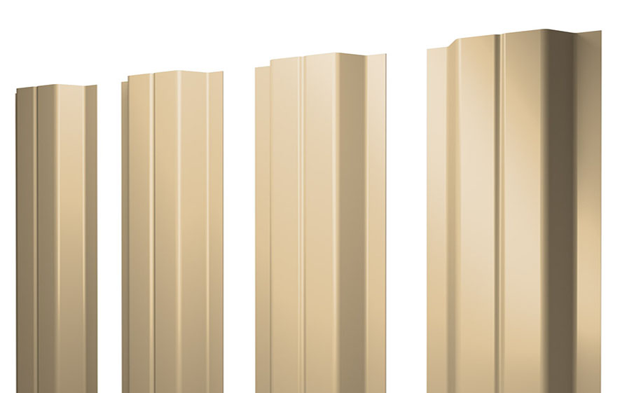 Штакетник П-образный А 0,4 PE RAL 1014 слоновая кость