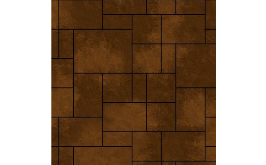 Плитка тротуарная SteinRus Инсбрук Альпен Б.7.Псм.6 гладкая, ColorMix Бомонт, толщина 60 мм