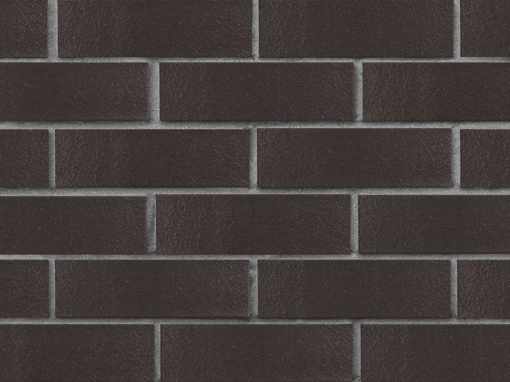 Кирпич клинкерный ЛСР Рейкьявик черный ангоб глянцевый гладкий, 250*85*65 мм
