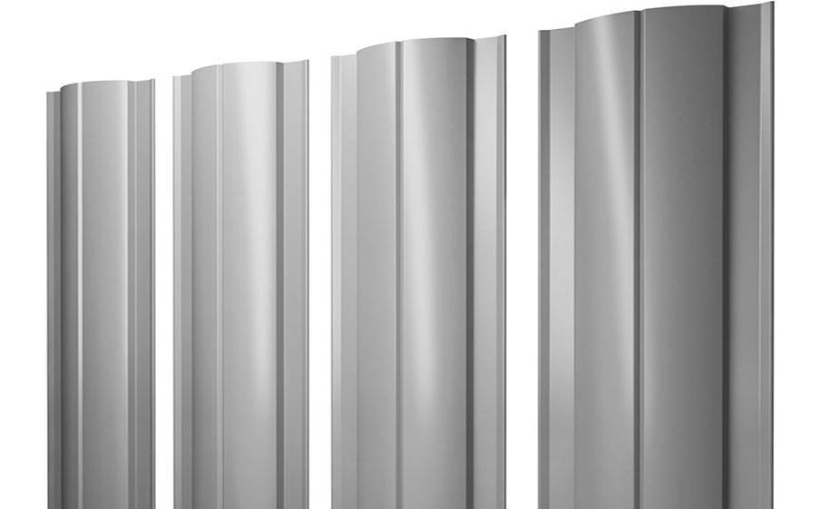 Круглый 0,45 PE RAL 9006 бело-алюминиевый