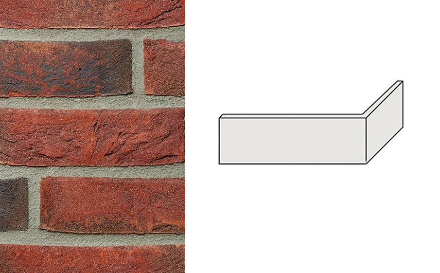 Плитка фасадная угловая Morado, 215*65*102*22-25 мм