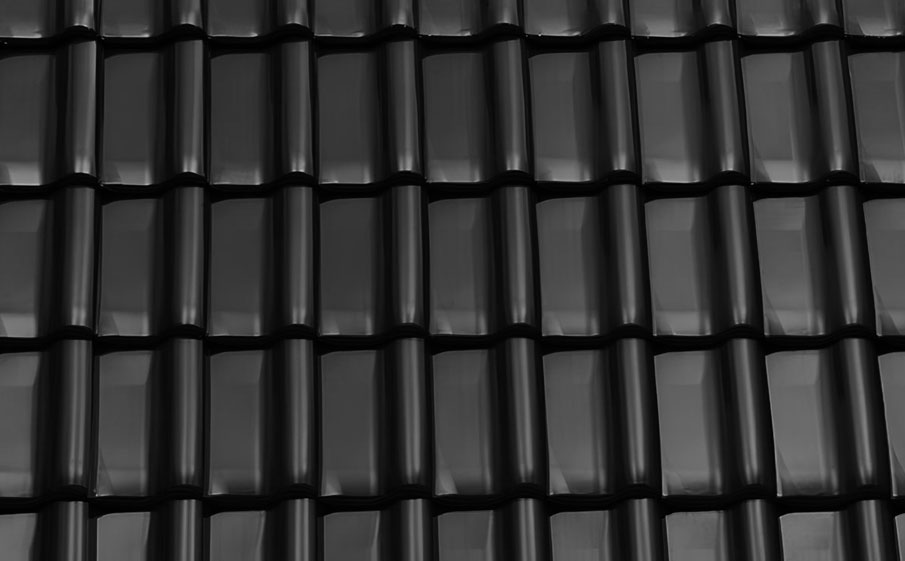 Керамическая черепица рядовая TONDACH Samba 11 (Sensaton 11), Black glazed