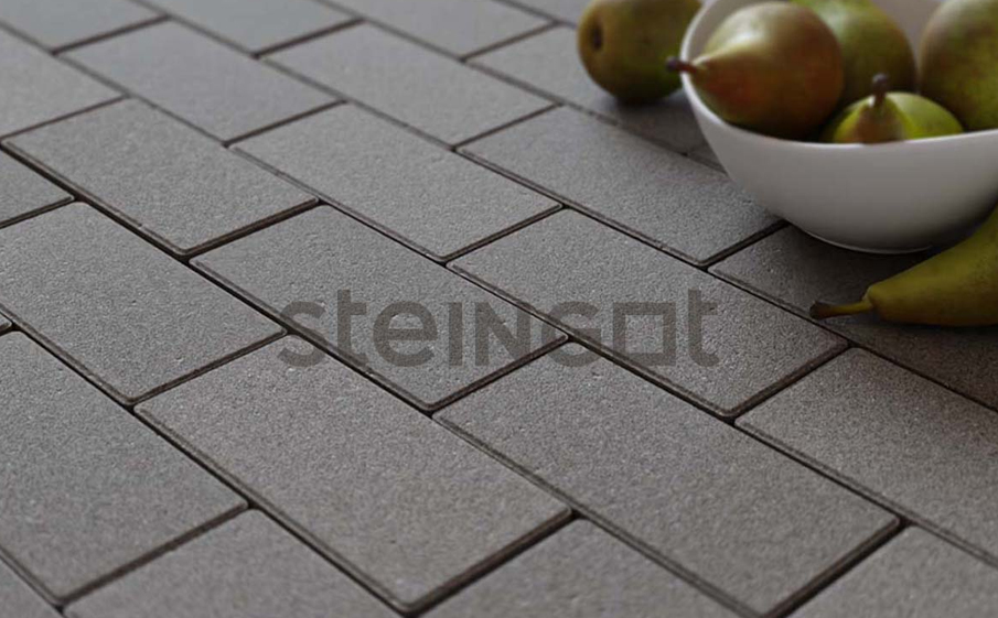 Плитка тротуарная Steingot Моноцвет, Прямоугольник, серый, 200*100*40 мм