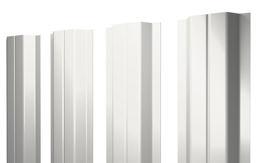 Штакетник П-образный А 0,4 PE RAL 9003 сигнальный белый