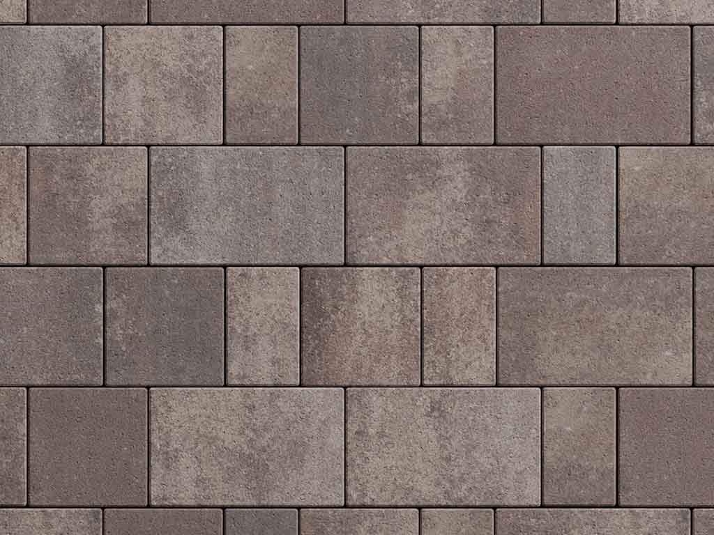 Плитка тротуарная Старый город А.1.Фсм.4 листопад гладкий хаски, комплект 3 шт, толщина 40 мм