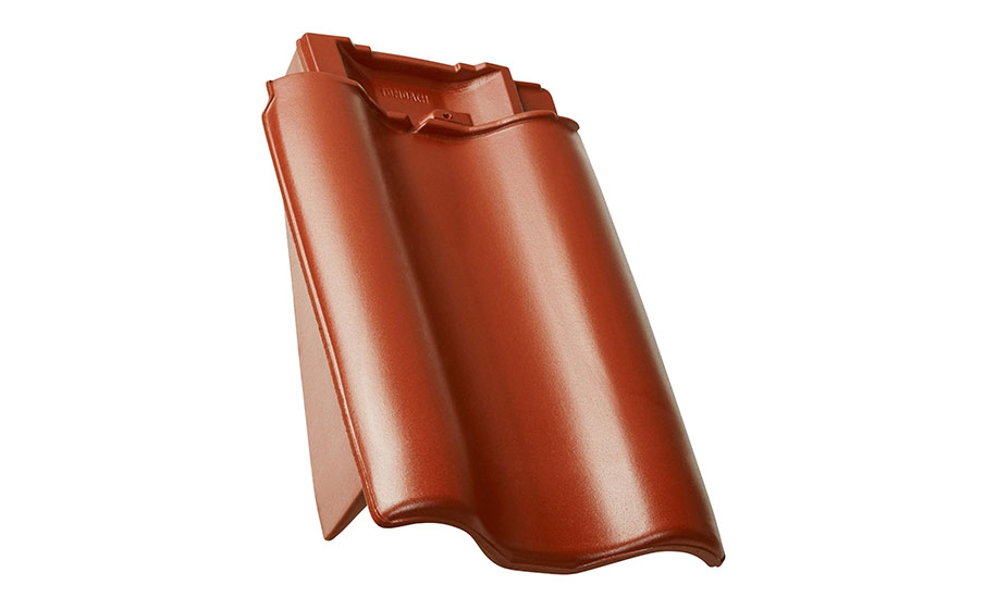 Керамическая черепица боковая левая TONDACH Samba 11 (Sensaton 11), Red engobe