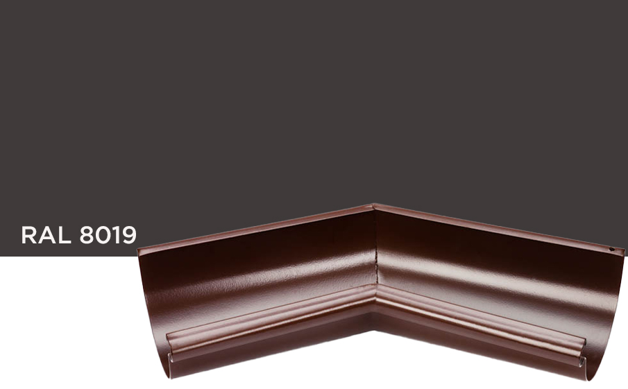 Внутренний угол Galeco 135 градусов для системы STAL D 120/90 мм, RAL 8019