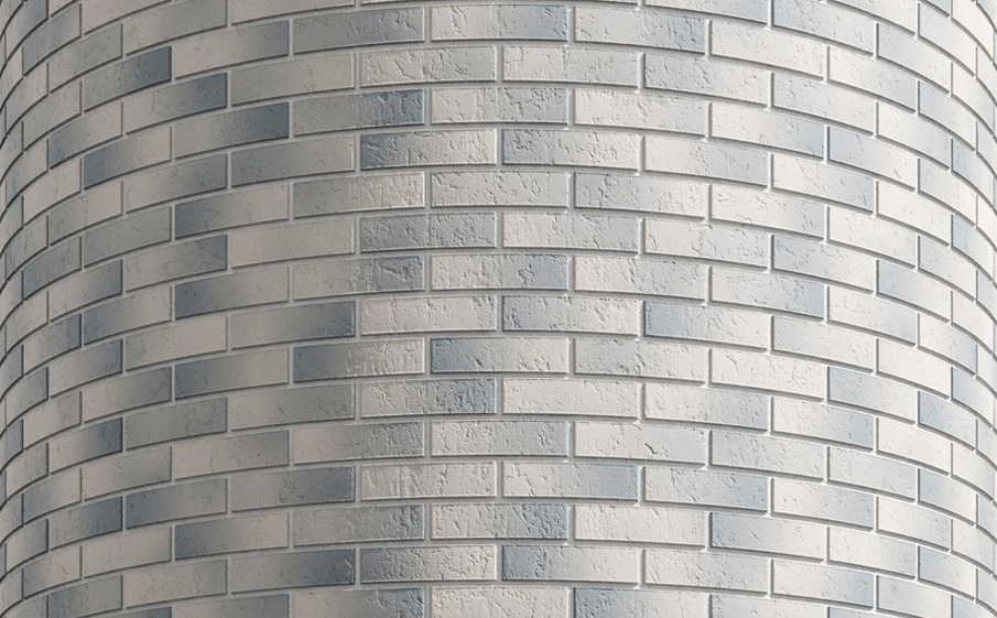 Кирпич облицовочный Красная гвардия Ashen фактурный, 250*120*65 мм
