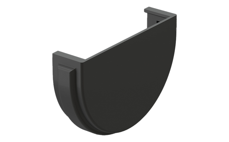 Заглушка желоба Docke PREMIUM, графит