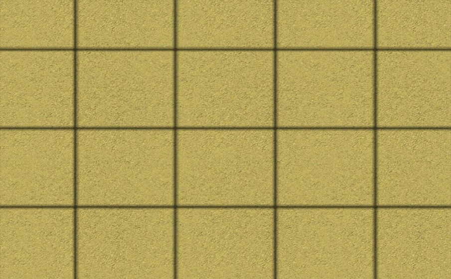 Плитка тротуарная Квадрат А.2.К.4 стандарт гладкий желтый, 200*200*40 мм
