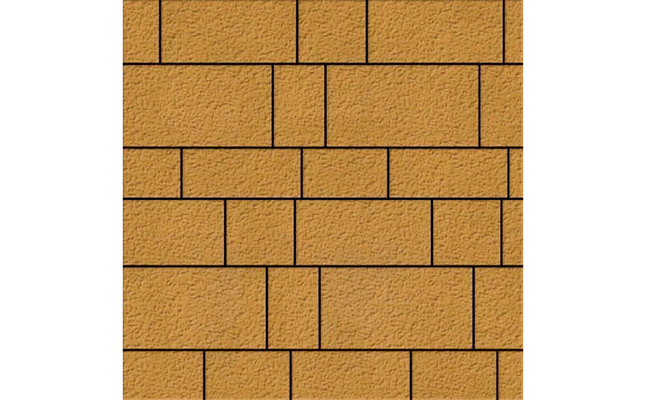 Плитка тротуарная SteinRus Инсбрук Тироль Б.4.Псм.6, Old-age, желтый, толщина 60 мм