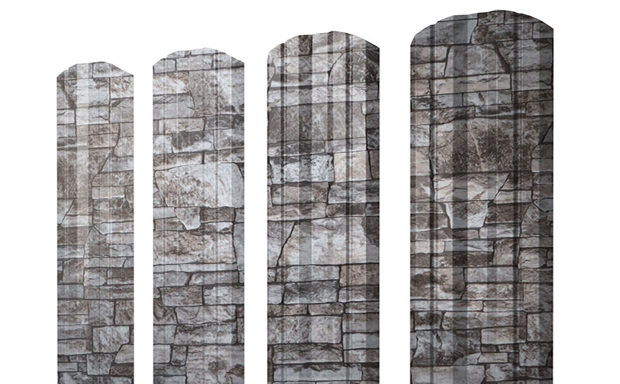 Штакетник Twin фигурный Print Elite Fine Stone