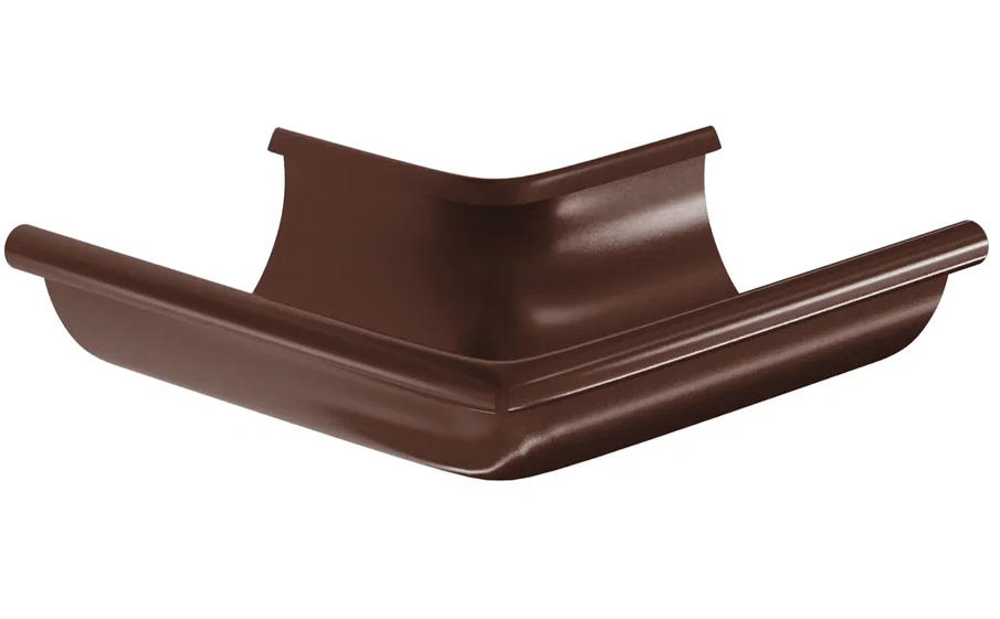 Угол желоба наружный Aquasystem PURAL RAL 8017 для системы D 125/90