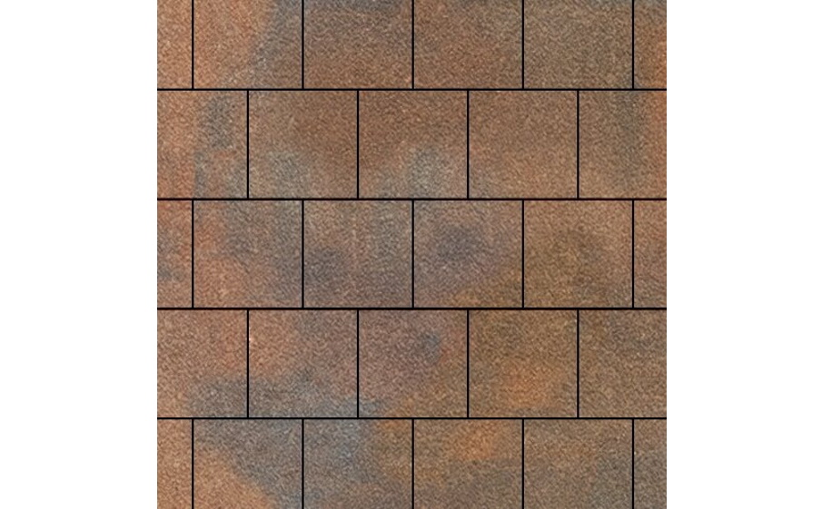 Плитка тротуарная SteinRus Валенсия Б.3.К.8, Native, ColorMix Штайнрус, 300*300*80 мм