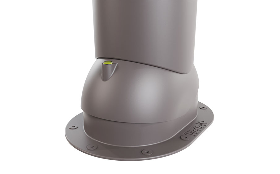 Труба вентиляционная Viotto для готовой мягкой и фальцевой кровли d=150 мм утепленная, RAL 8019 серо-коричневый