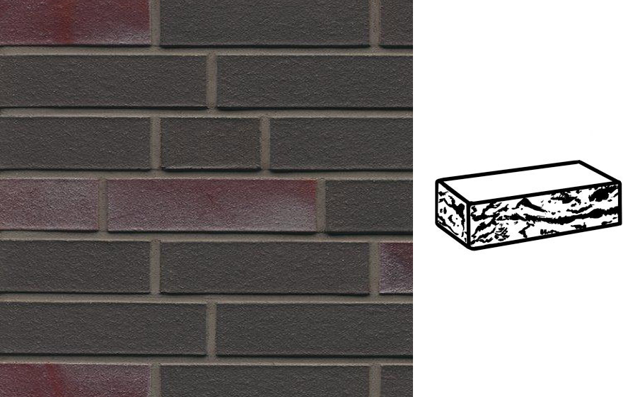 Кирпич клинкерный Muhr 22 Schiefer blau-bunt готик, 290*90*71 мм