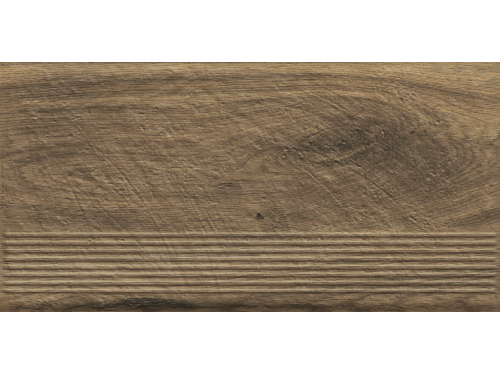 Клинкерная ступень с насечками Paradyz Carrizo, Wood, 600*300*8,5 мм