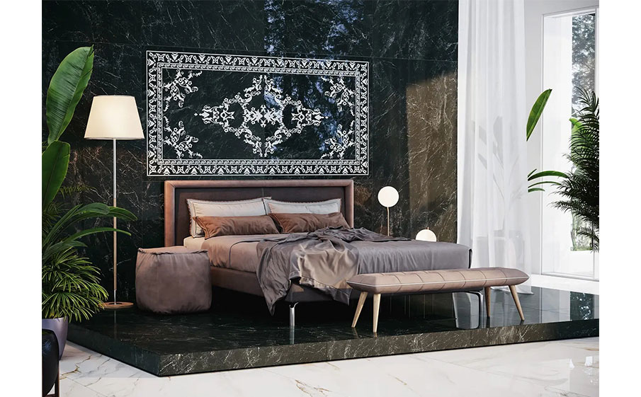 Керамогранит KERAMA MARAZZI Риальто серый темный обрезной, 1195*600*9 мм