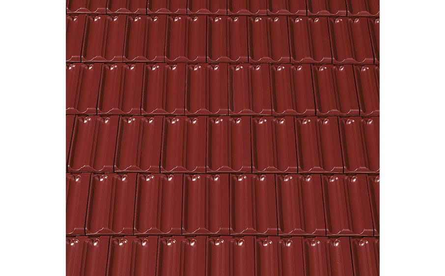Керамическая черепица рядовая CREATON Ratio Hongeda Nuance красное вино ангоб