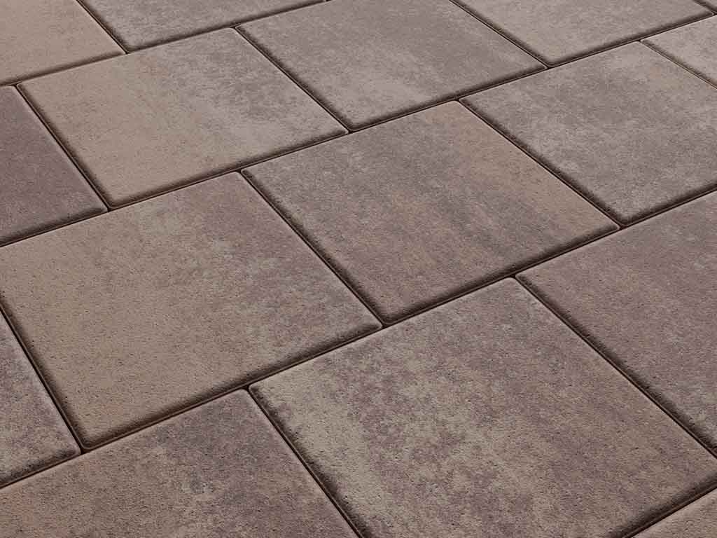 Плитка тротуарная Квадрат Б.1.К.10 листопад гладкий хаски, 300*300*100 мм 