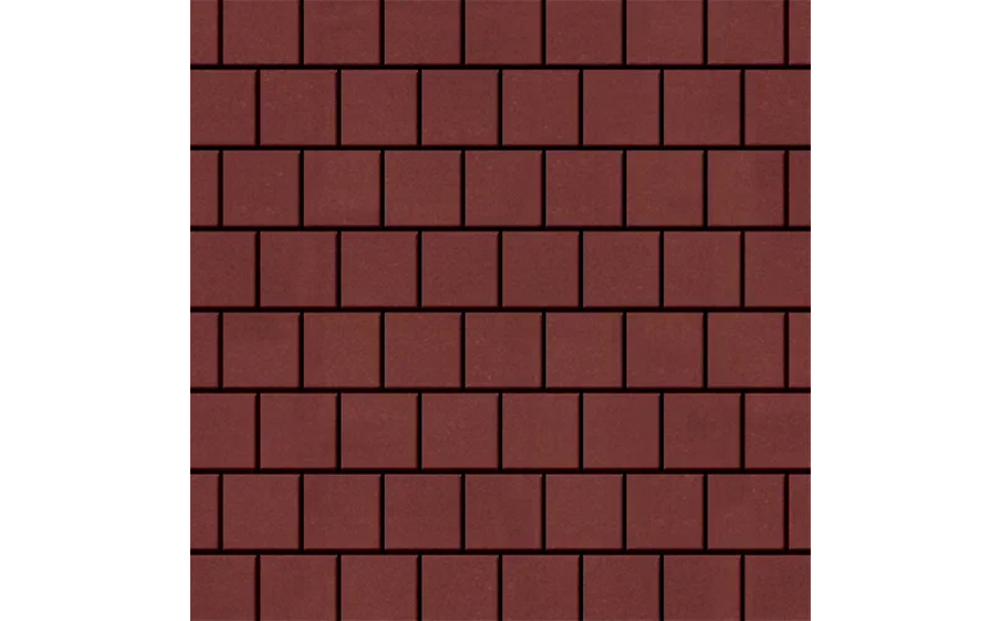 Плитка тротуарная SteinRus Армор В.2.К.8, гладкая, красный, 100*100*100 мм