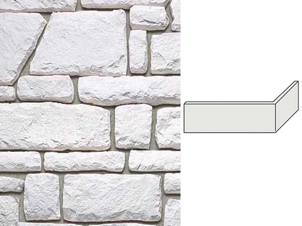 Облицовочный камень ИНТЕРКАМ Известняк угловой элемент 8311