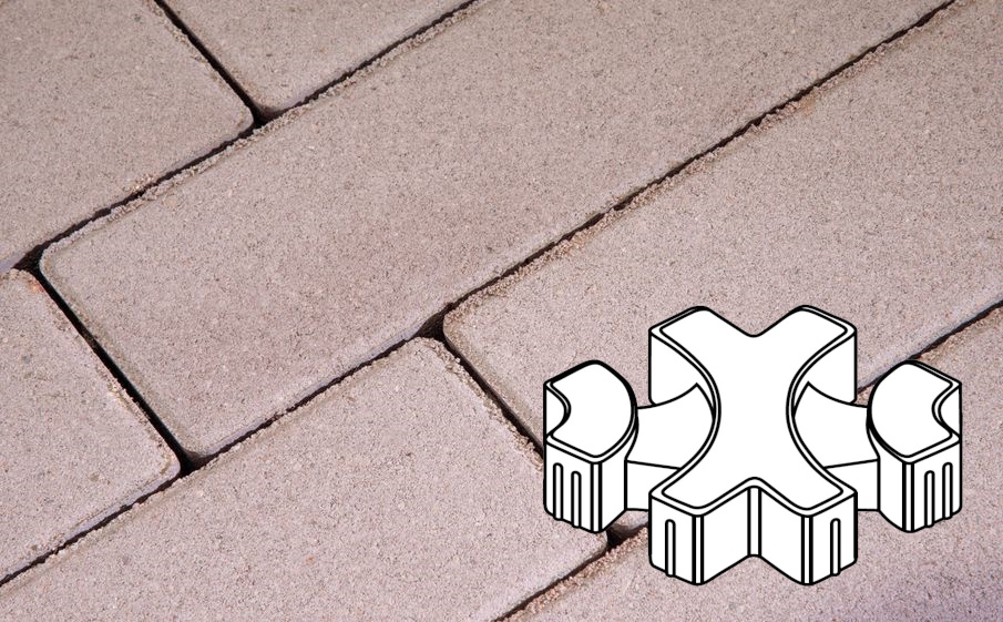 Плитка тротуарная Готика Profi, Эко-фантазия Б.3.ГР.8, кофейный, частичный прокрас, б/ц, 300*300*80 мм