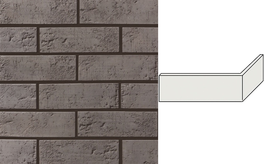 Декоративный кирпич Leonardo Stone угловой элемент Сидней 277/134*90*12 мм 740