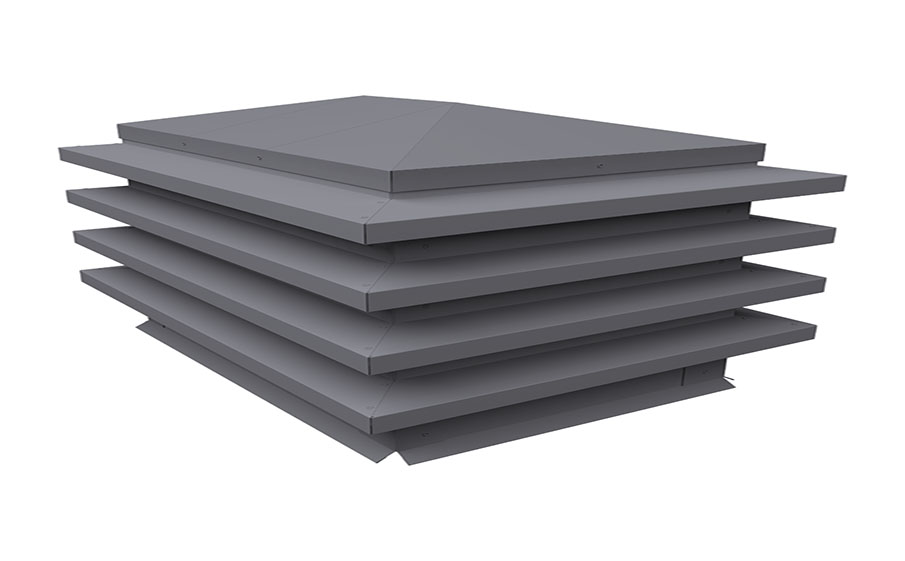 Дымник на трубу Grand Line елка 510*390 мм Satin RAL 7004