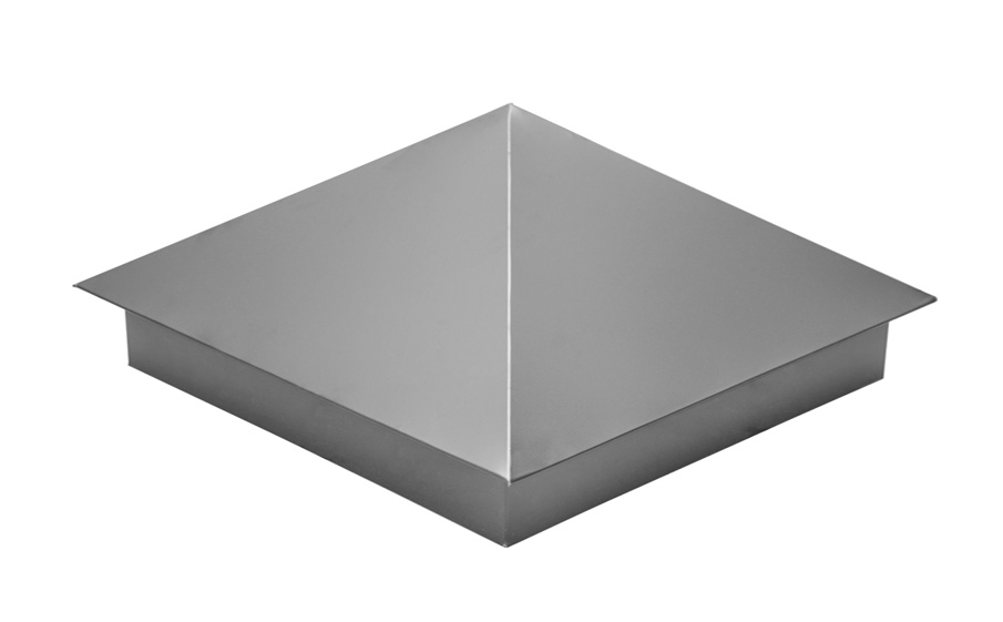 Колпак на столб Grand Line, 0,5 Satin, RAL 7004, 390*390 мм